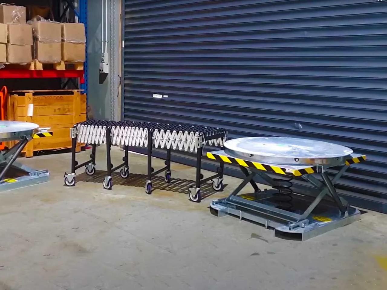Spring-loaded Palletising Table Advantages