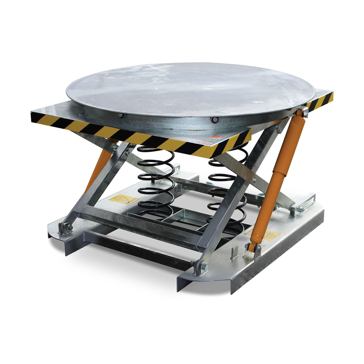 Spring Loaded lift Table Galv Steel Model Image