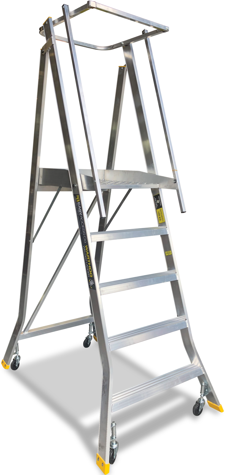 Platform Ladder with Spring back wheels