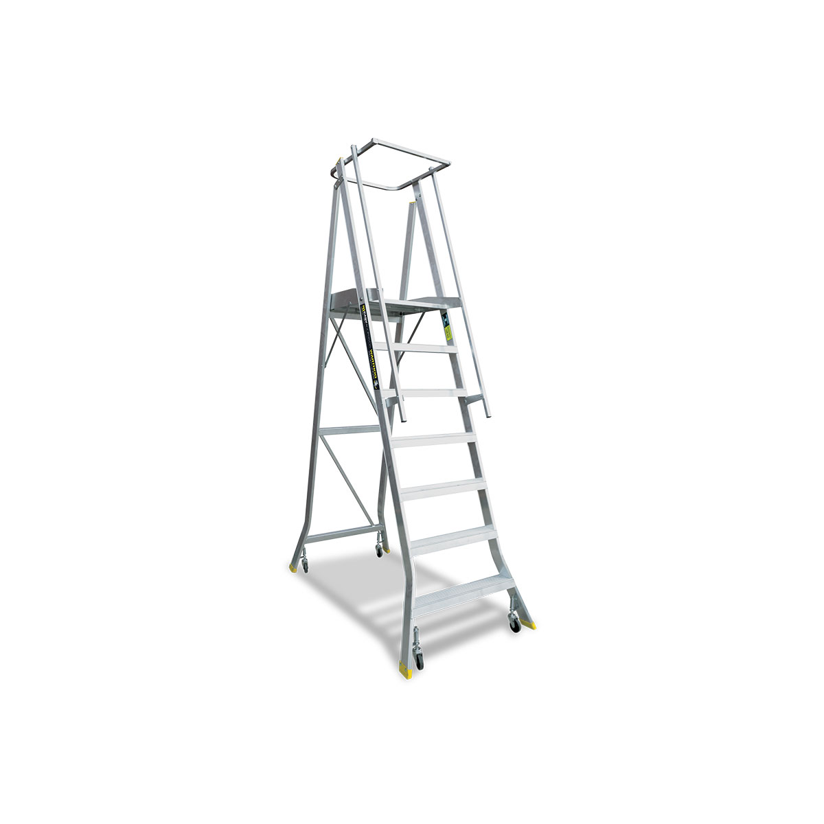Aluminium Platform Ladder with Wheels