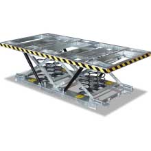 Buy Pallet Scissor Lift Table Large (Spring - Galvanised) in Spring-Loaded Lift Tables from Astrolift NZ