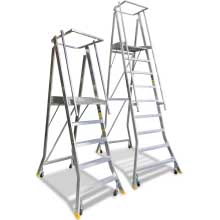 Buy Platform Ladders - Spring-Wheel  in Work Platforms from Warthog available at Astrolift NZ