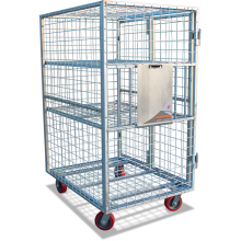 Buy Cage Trolley (Dual-door - Zinc HD) in Cage Trolleys from Astrolift NZ