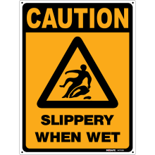Buy Slippery When Wet in Caution Signs from Astrolift NZ