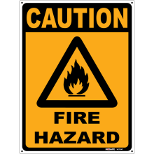 Buy Fire Hazard in Caution Signs from Astrolift NZ