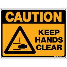 Buy Keep Hands Clear in Caution Signs from Astrolift NZ