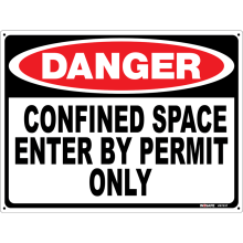 Buy Confined Space Enter By Permit Only in Danger Signs from Astrolift NZ