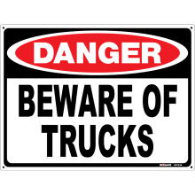 Buy Beware of Trucks in Danger Signs from Astrolift NZ