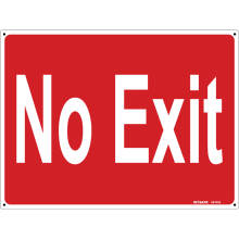 Buy No Exit in Exit Signs from Astrolift NZ