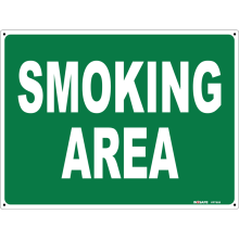 Buy Smoking Area in First Aid Signs from Astrolift NZ