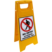 Buy No Entry Authorised Personnel Only in Floor Signs from Astrolift NZ