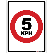 Buy 5 KPH in General Signs from Astrolift NZ