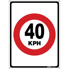 Buy 40 KPH in General Signs from Astrolift NZ