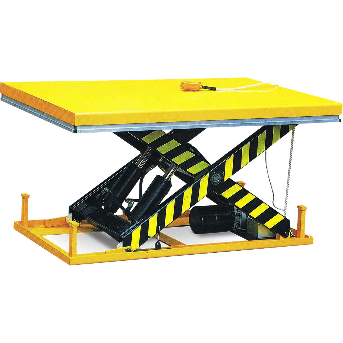 Yellow Scissor Lift Table (Electric) Astrolift NZ Scissor Lift