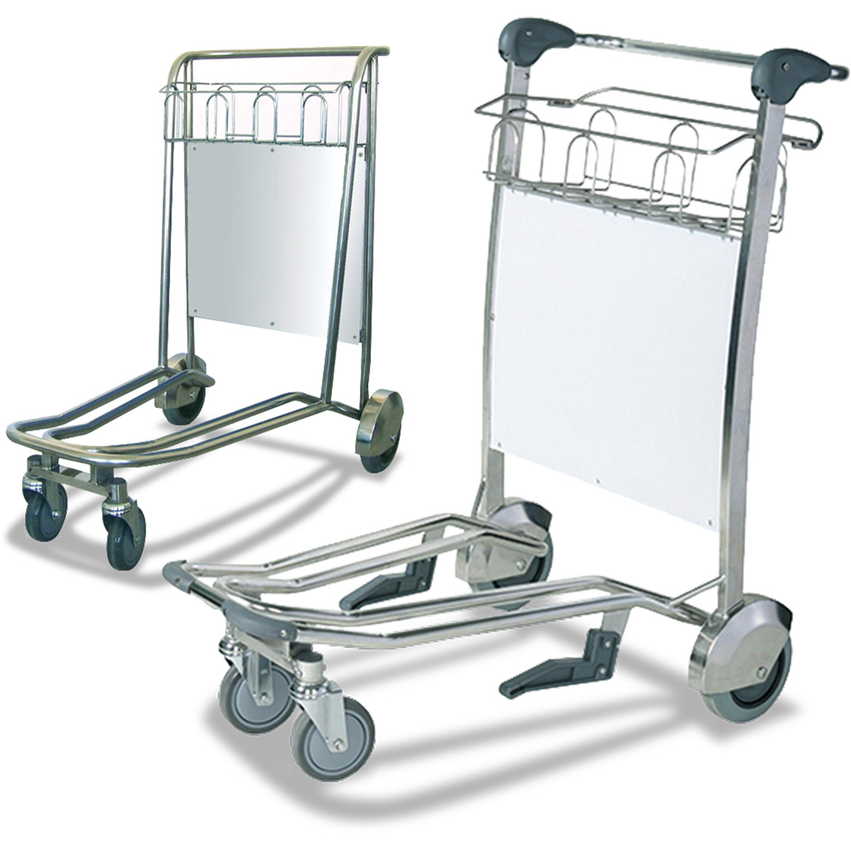 4Wheel Airport Trolleys (Stainless Steel) Airport Trolleys Astrolift