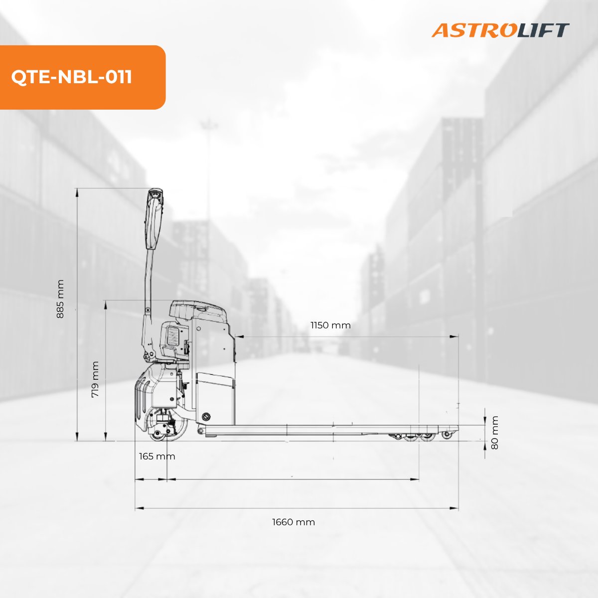Buy 2T Cold Storage Pallet Truck in Pallet Trucks  available at Astrolift NZ