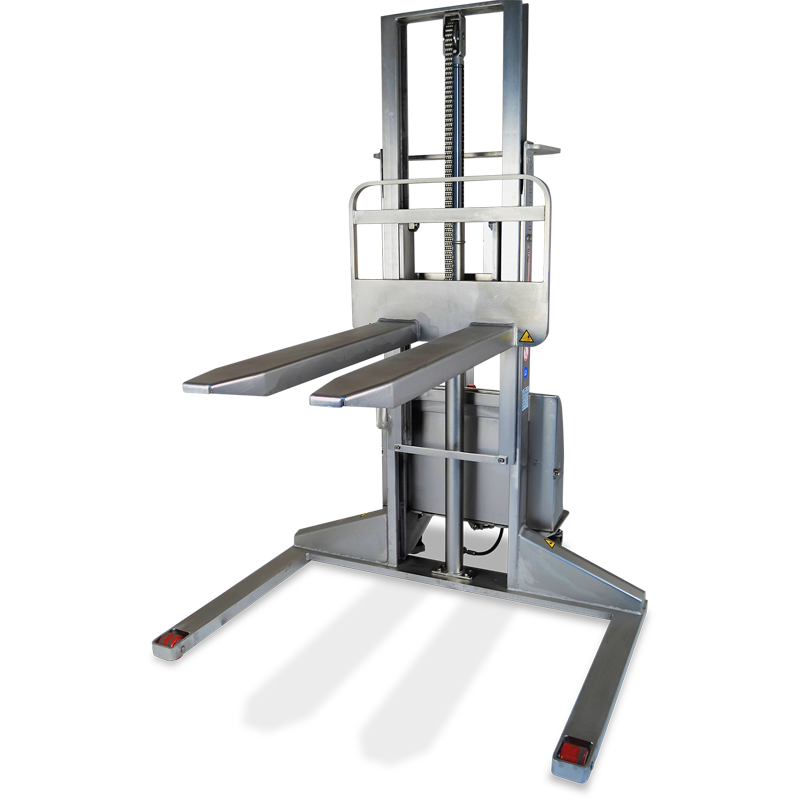 Semi-electric Straddle Stacker (Stainless Steel) Buy Semi-electric Straddle Stacker (Stainless Steel) in Pallet Stackers from Armanni available at Astrolift NZ