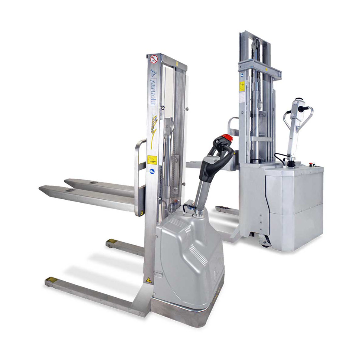 Buy Electric Straddle Stacker  in Pallet Stackers from Armanni available at Astrolift NZ
