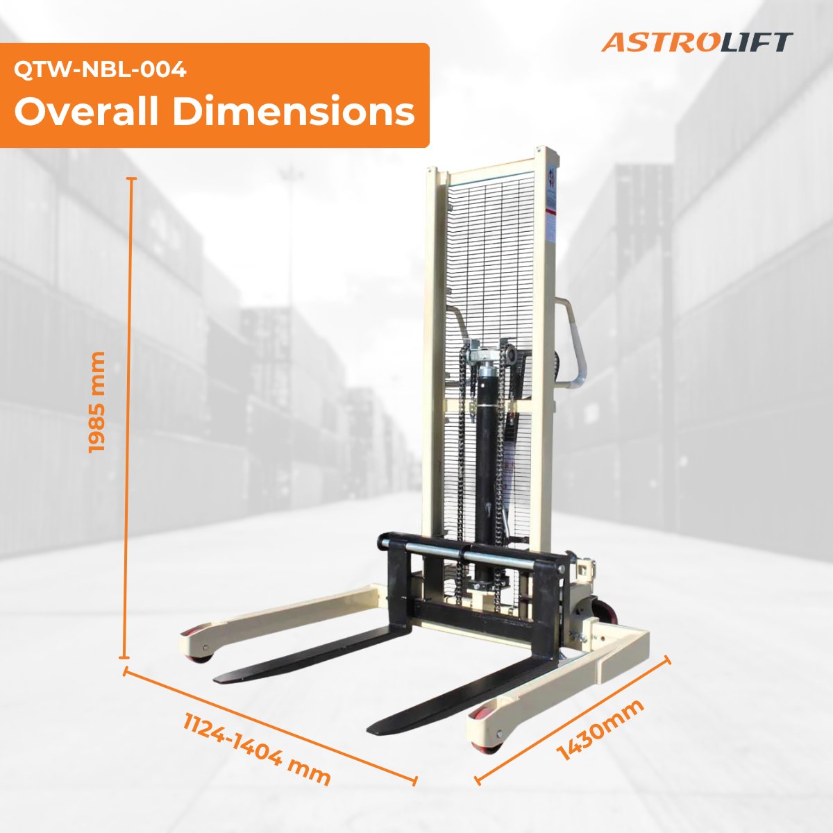 Buy Straddle Stacker  in Pallet Stackers from Astrolift NZ