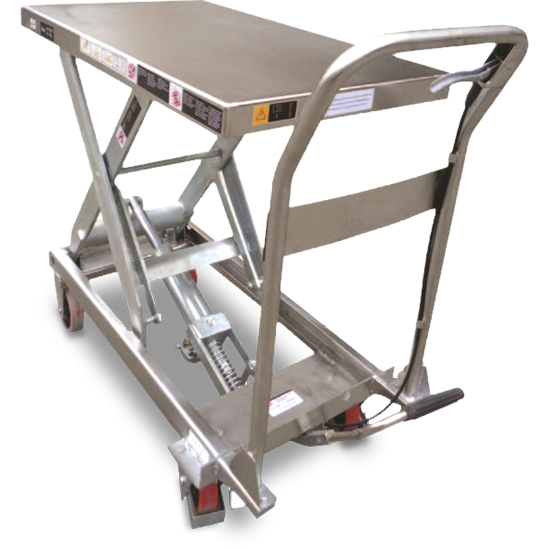 Buy Mobile Scissor Lift Trolley (Stainless Steel) in Mobile Lift Tables from Astrolift NZ