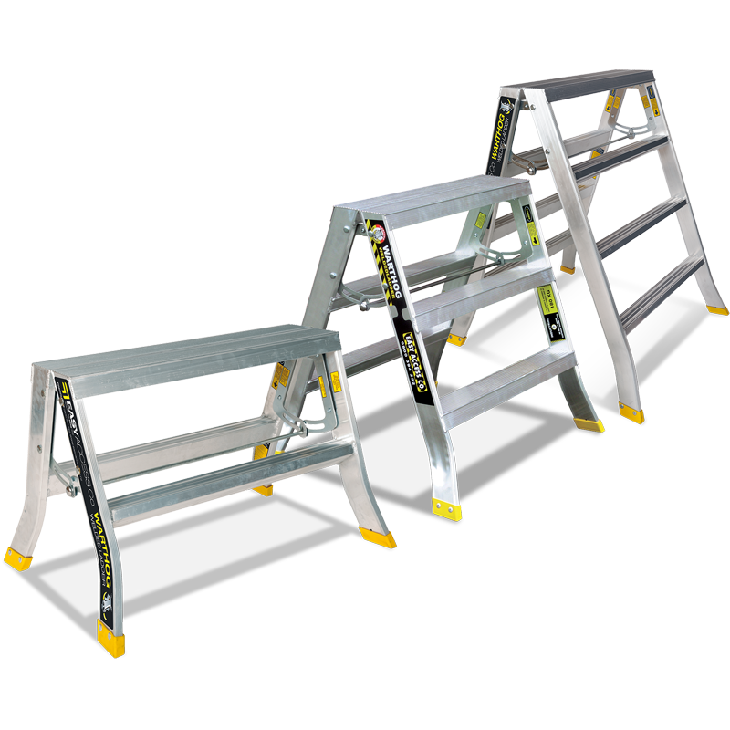 wide step step ladder