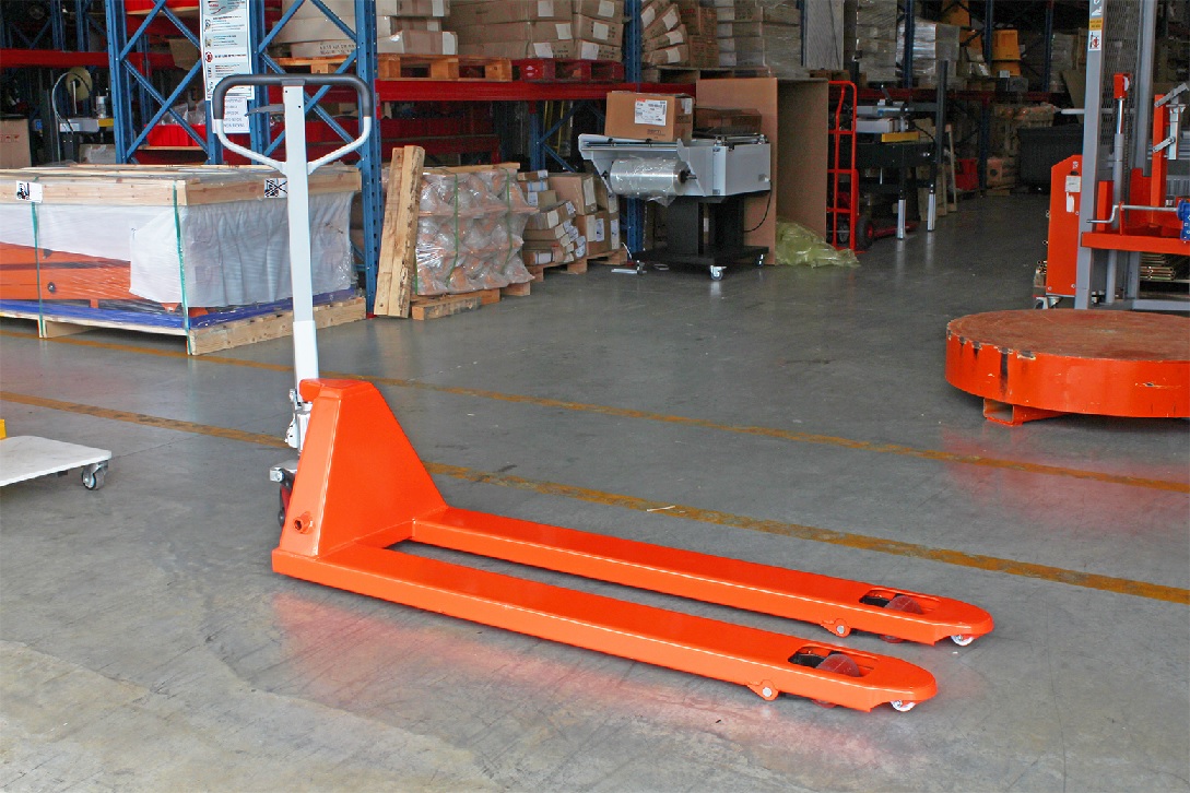 Extra Long Forked Pallet Truck