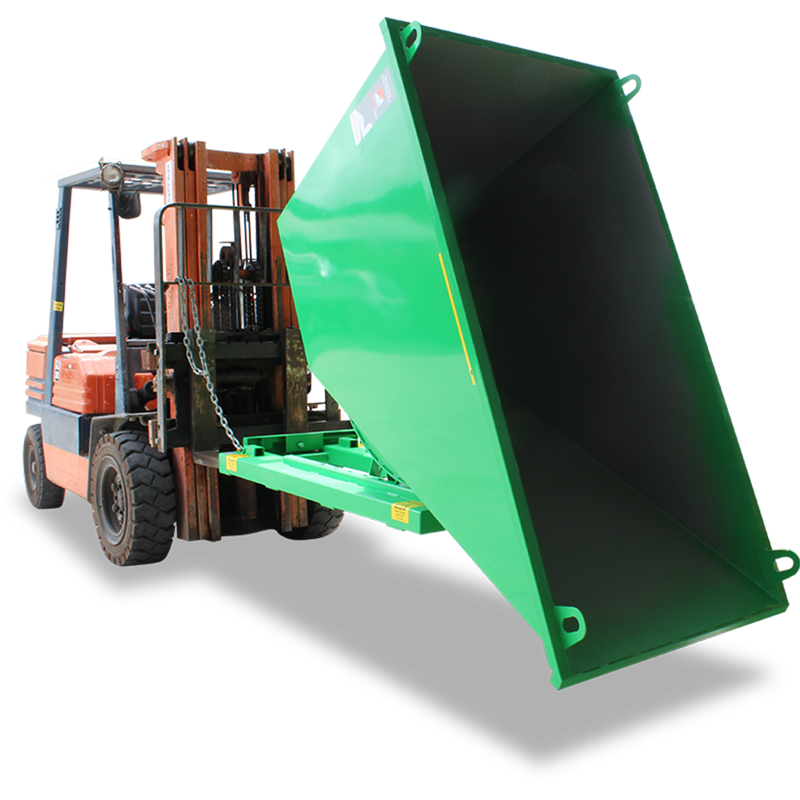 Hopper Self Tipping Forklift Attachment Forklift Attachments Astrolift