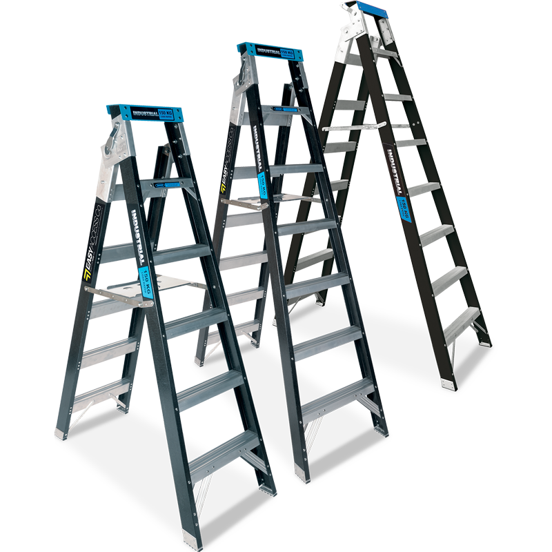Step-Extension Ladders - Fibreglass Step-Extension Ladders - Fibreglass