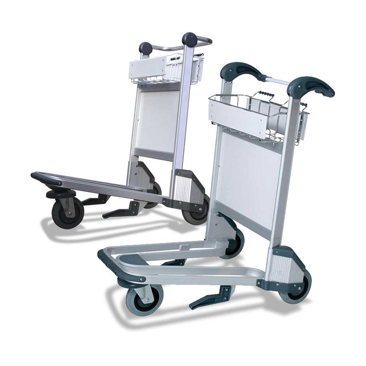 3-Wheel Airport Trolleys (Aluminium)