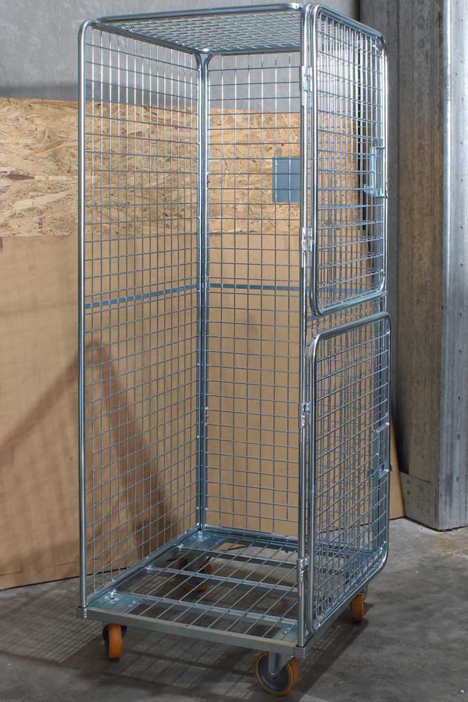 Dual Door with Roof Cage Trolley