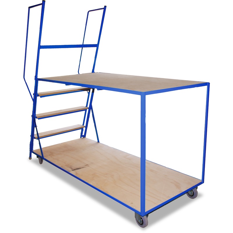 Order-picking Trolley (2 Shelf - Plywood with Steps) Order-picking Trolley (2 Shelf - Plywood with Steps)
