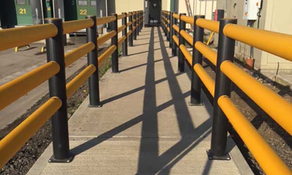 Flexible Pedestrian Barriers Install