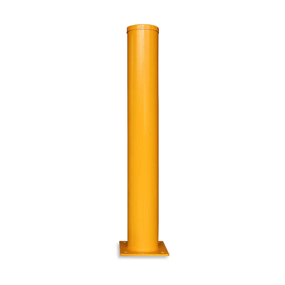 Heavy Duty Bollard Bolt-Down Yellow PC over Galv