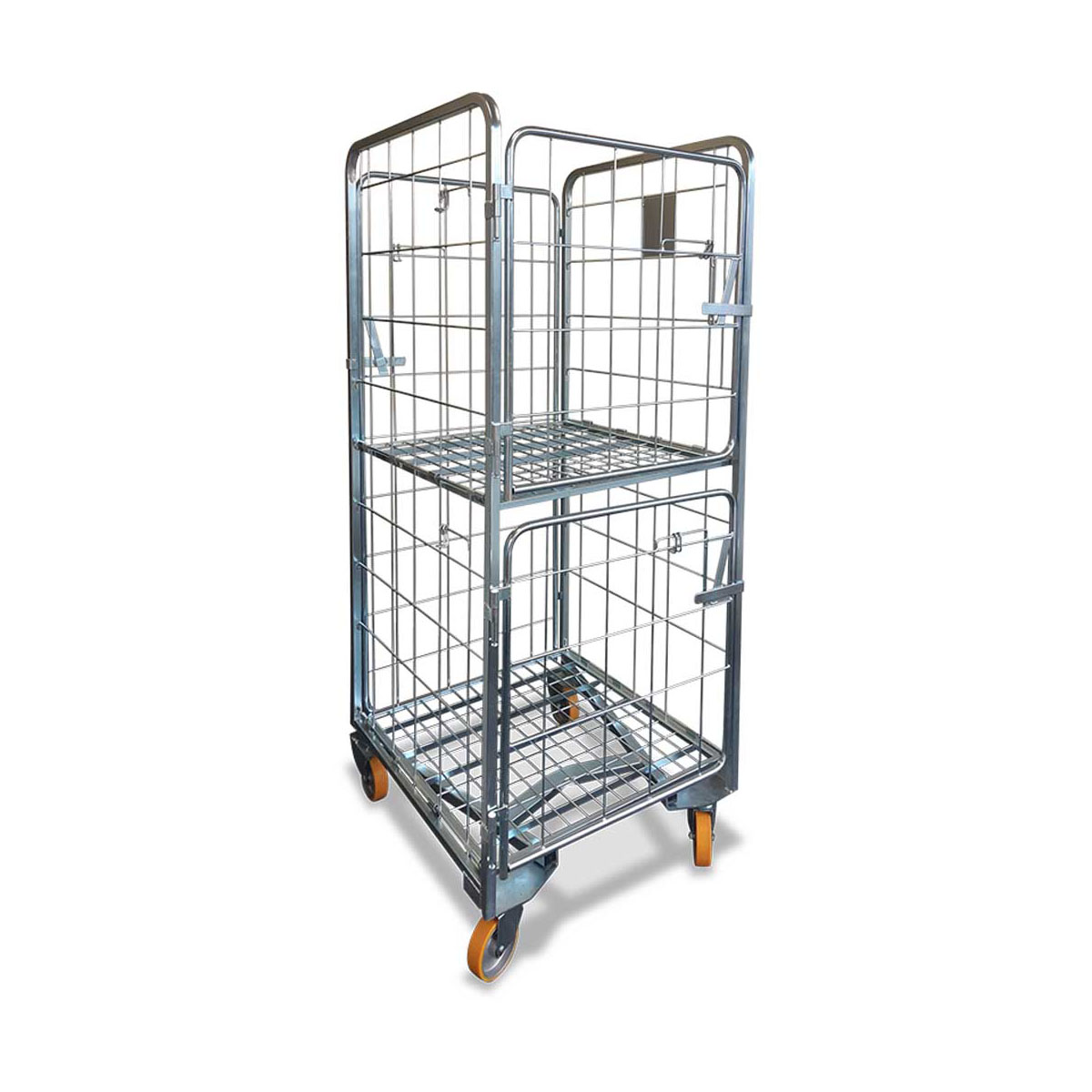 Nesting Cage Trolley Dual Door