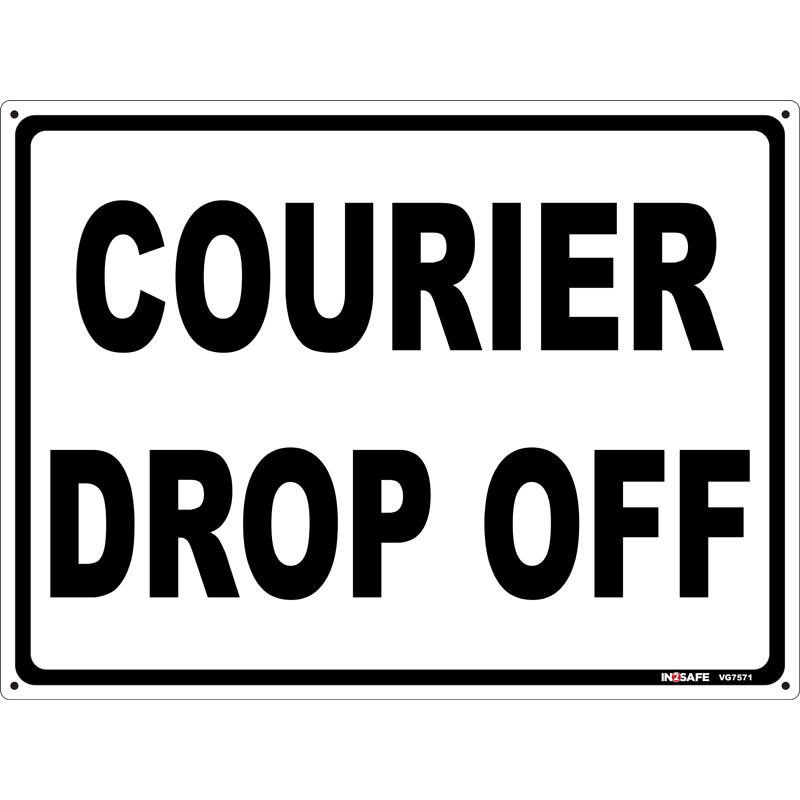 Courier Drop Off General Signs Astrolift