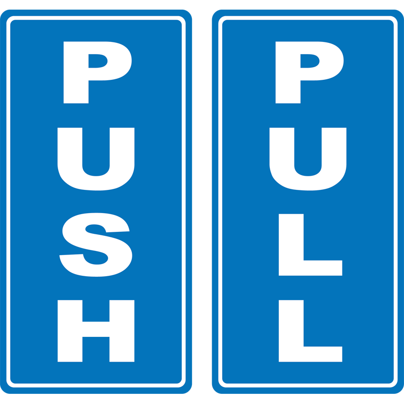 Push Pull Vertical Stickers General Signs Astrolift | Free Hot Nude ...