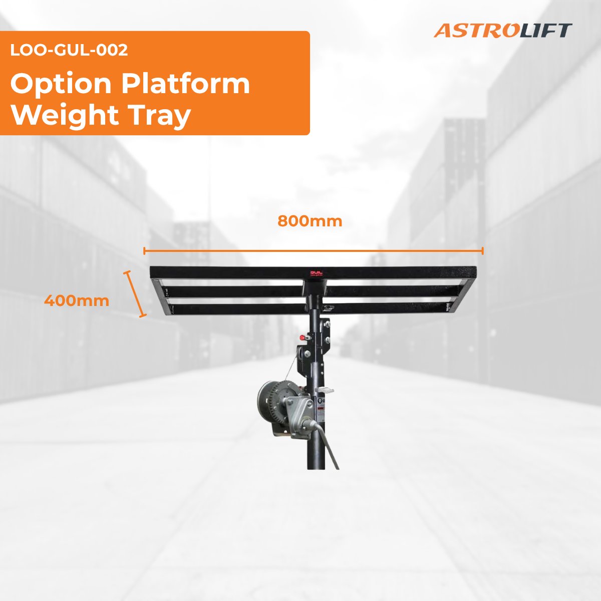 Buy Material Lifter - 4.00m by GUIL in Top Loading Tower Lifters from GUIL available at Astrolift NZ