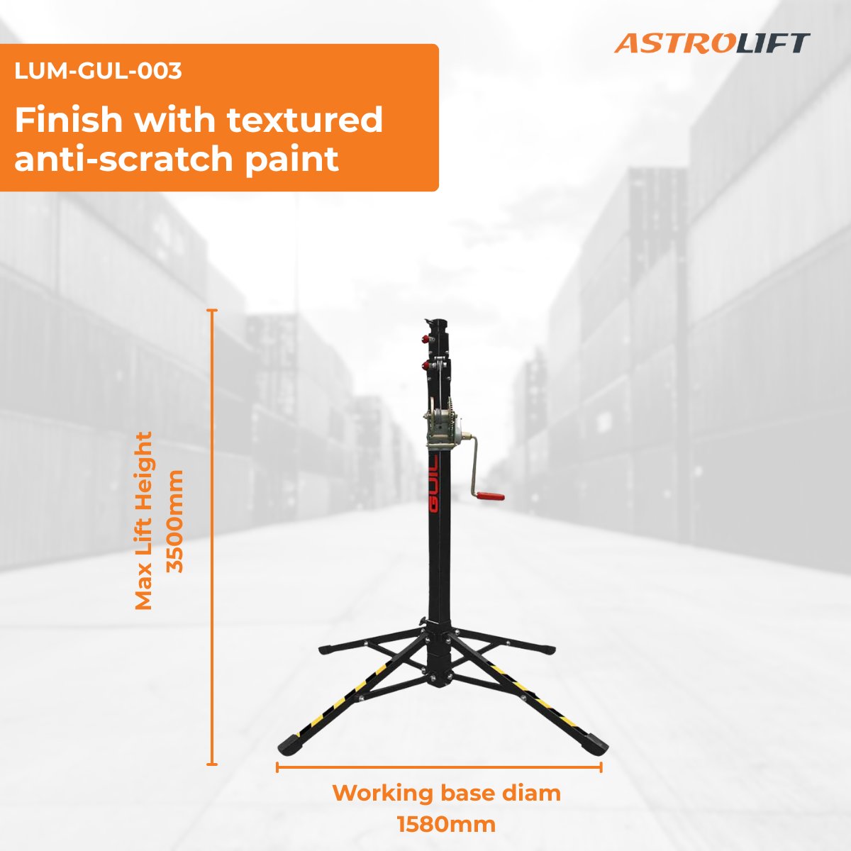 Buy Material Lifter - 3.50m by GUIL in Top Loading Tower Lifters from GUIL available at Astrolift NZ
