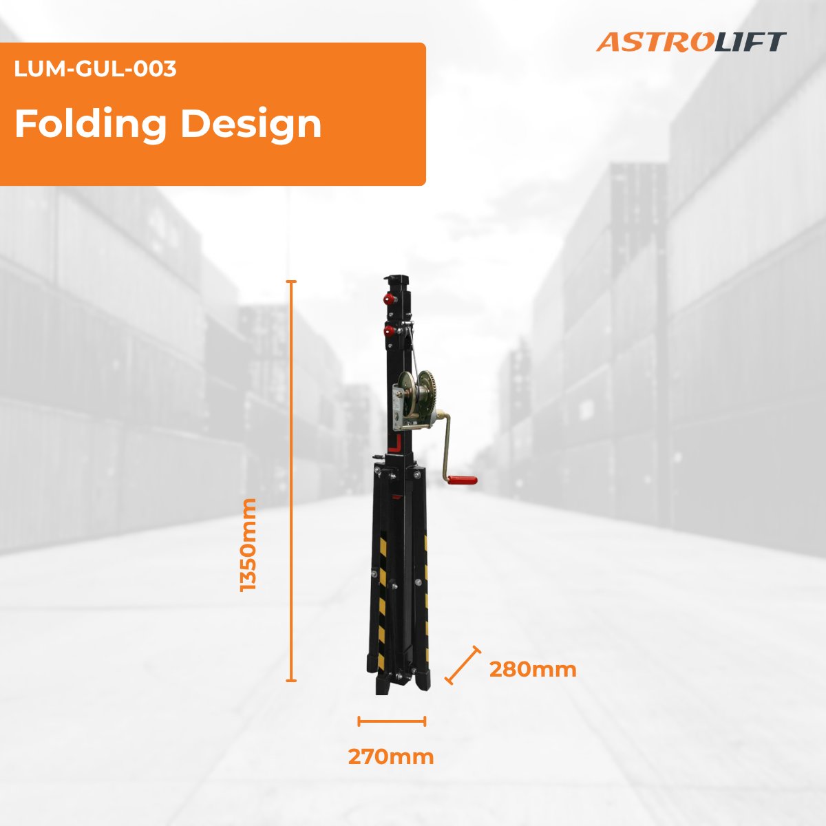 Buy Material Lifter - 3.50m by GUIL in Top Loading Tower Lifters from GUIL available at Astrolift NZ