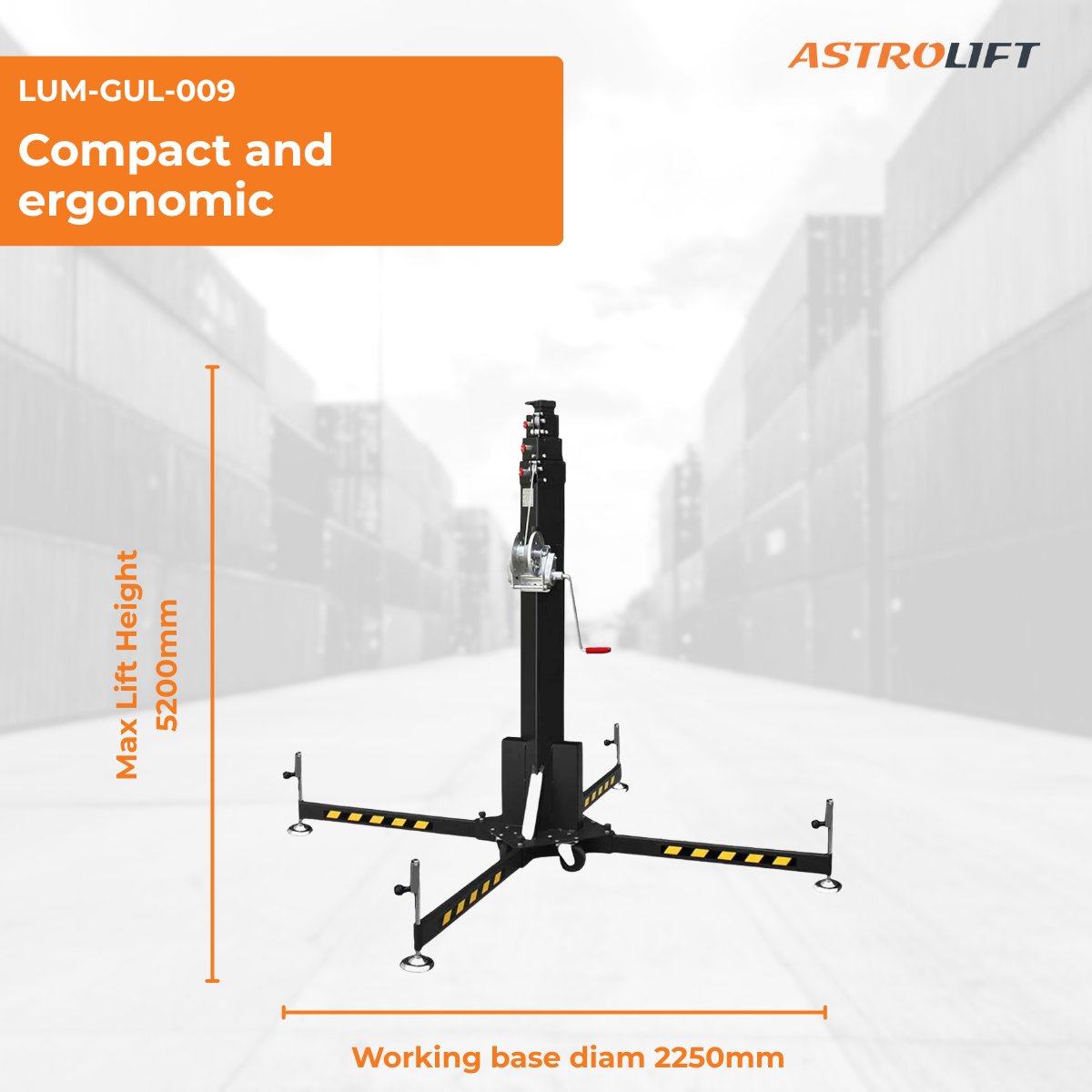 Buy Material Lifter - 5.20m by GUIL in Utility Lifters | Materials Handling Lift Towers from GUIL available at Astrolift NZ