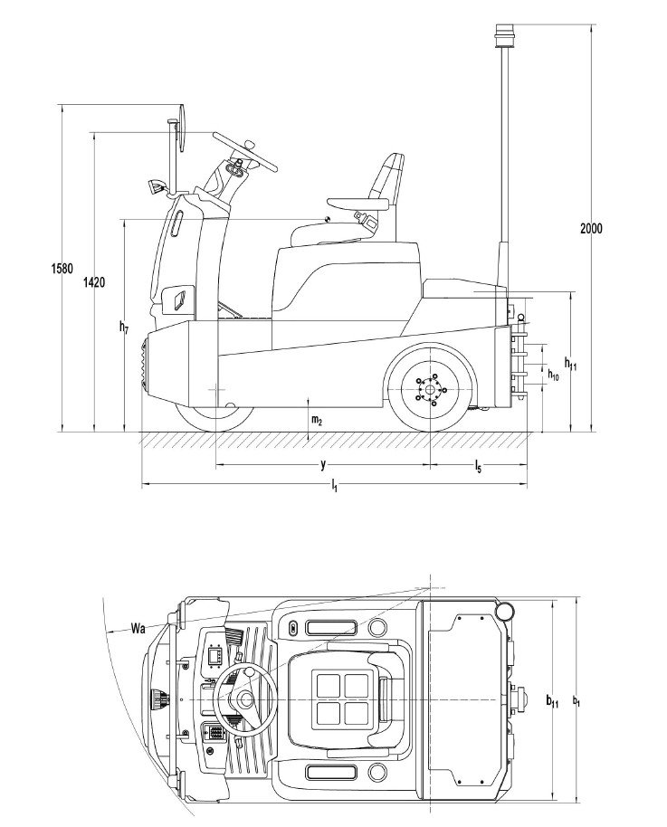 Buy Sit-On Electric Tow Tug in Electric Tugs available at Astrolift NZ