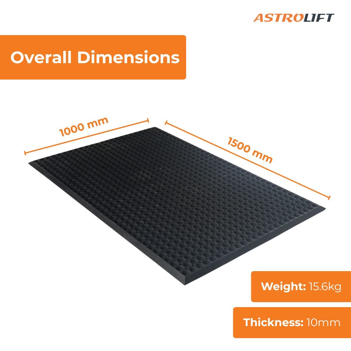 Buy Anti-Slip Domino Rubber Mat in Workplace Safety Equipment available at Astrolift NZ