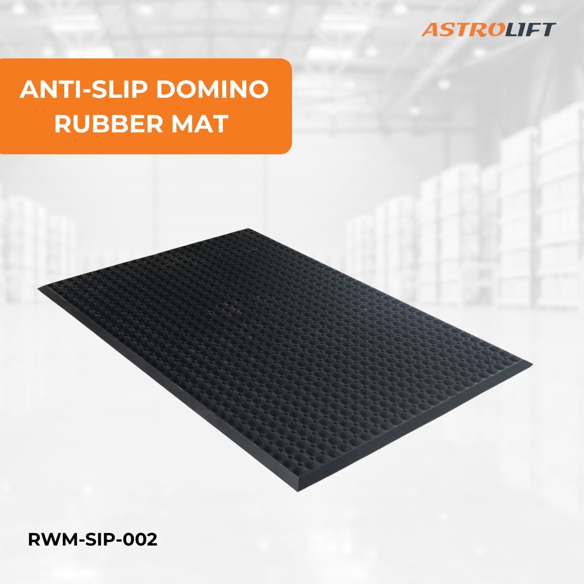 Buy Anti-Slip Domino Rubber Mat in Workplace Safety Equipment available at Astrolift NZ