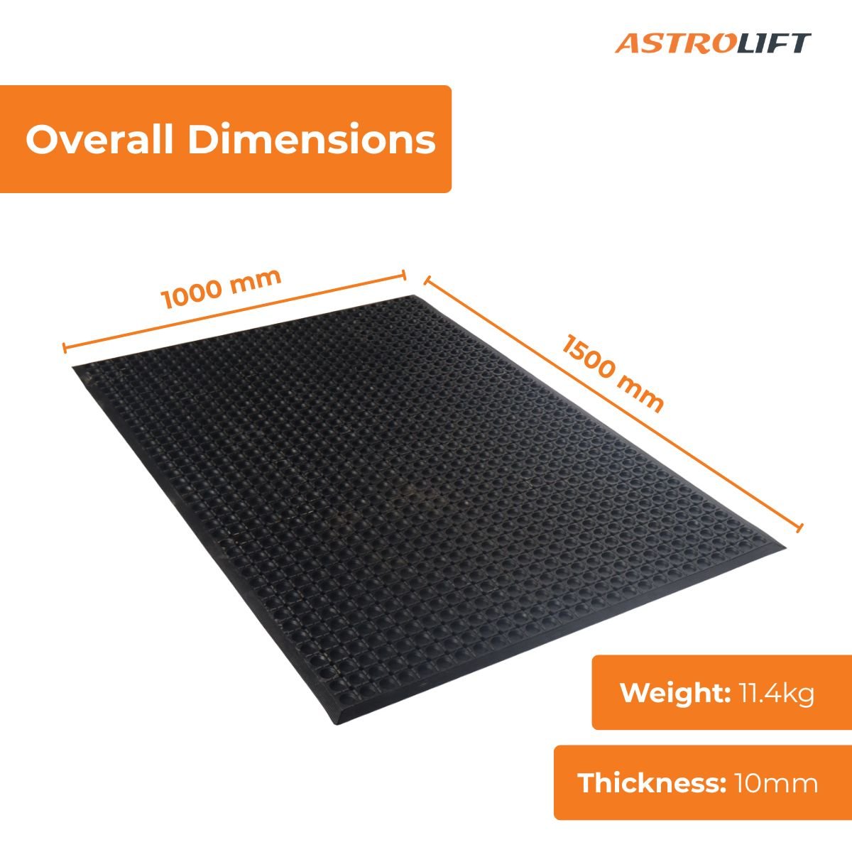 Buy Anti-Fatigue Rubber Mat in Workplace Safety Equipment available at Astrolift NZ