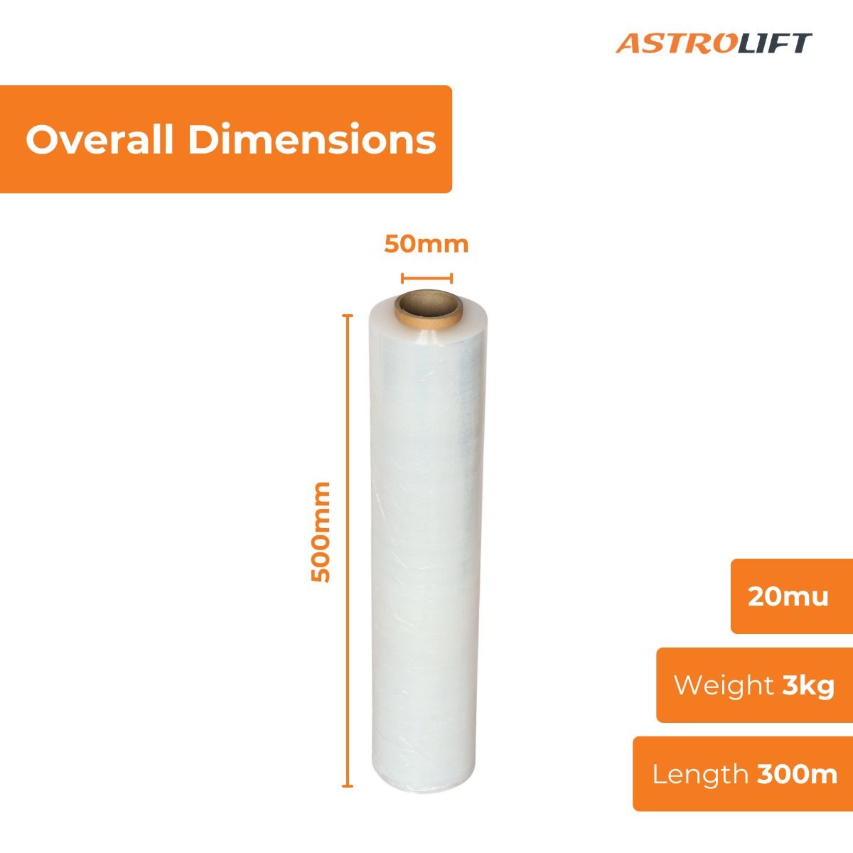 Buy Clear Hand Stretch Film in Consumables available at Astrolift NZ