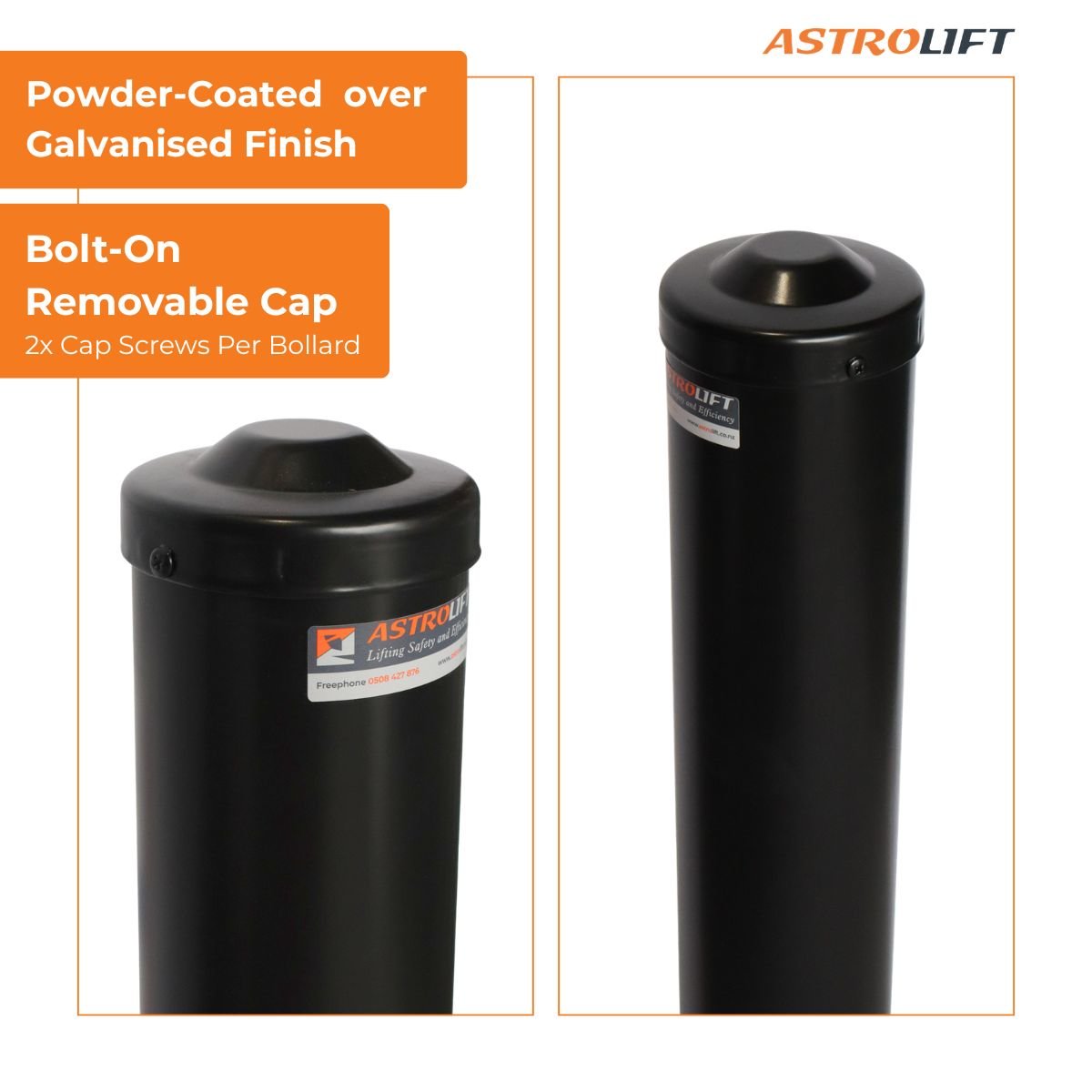 Buy Bolt-down Bollard (Black) in New Products available at Astrolift NZ