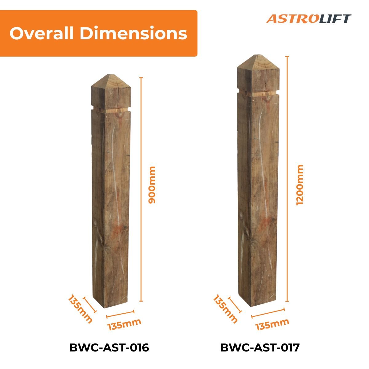 Buy Wooden Bollard Collared Point in New Products available at Astrolift NZ