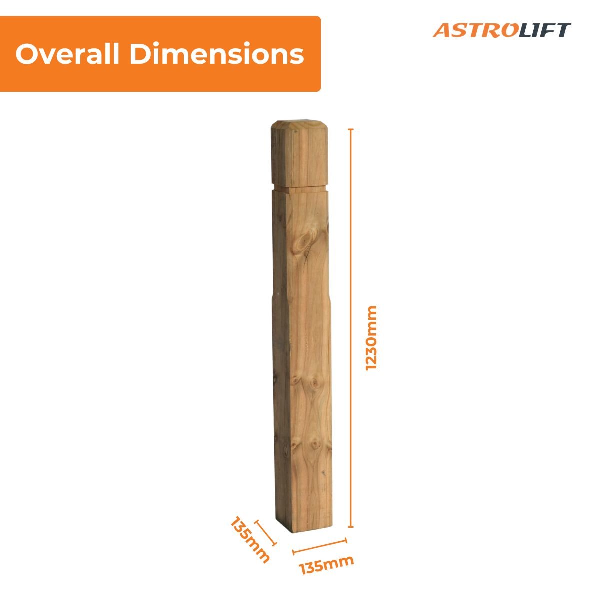 Buy Wooden Bollard Beveled Side in New Products available at Astrolift NZ