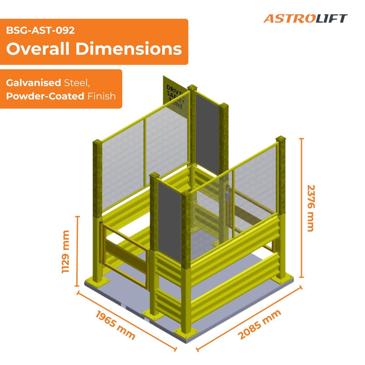 Buy Driver Safety Zone - Mesh Side in New Products available at Astrolift NZ