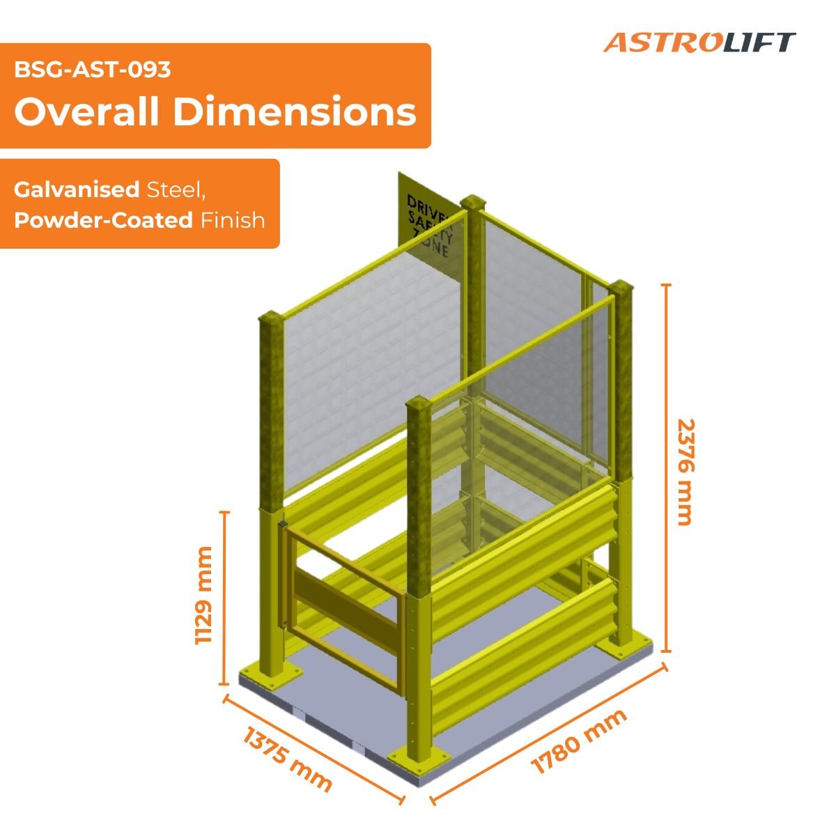 Buy Driver Safety Zone - Mesh Side in New Products available at Astrolift NZ